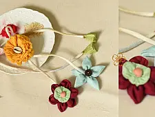 Threads of Tradition ~ Handmade Bhai - Bhabhi Rakhi & Lumba Rakhi ( Set of Two ) G