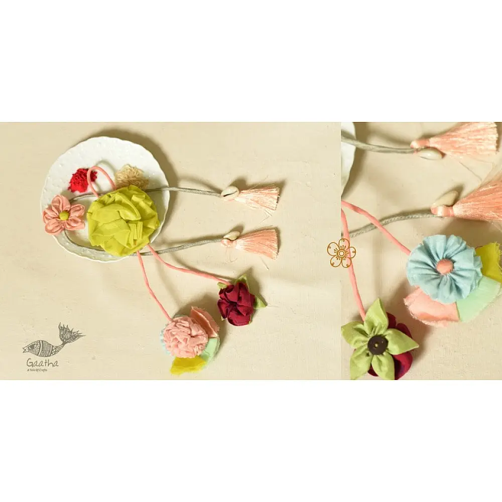 Fabric Bhai - Bhabhi Rakhi & Lumba Rakhi ( Set of Two )