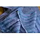 shop blue block printed kota cotton embroidered dupatta 