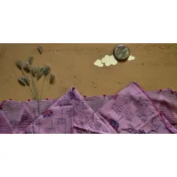 Saarang . सारंग ☁ Kota Doria Cotton Embroidered Dupatta ☁ 2