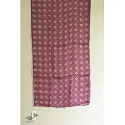 Ittefaq . इत्तफाक | Kota Doria Silk Embroidered Stole - Purple