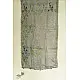 shop Kota Doria Silk Embroidered Stole with Block Print -grey