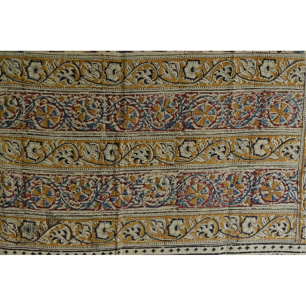 Kalamkari block printed cotton dupatta