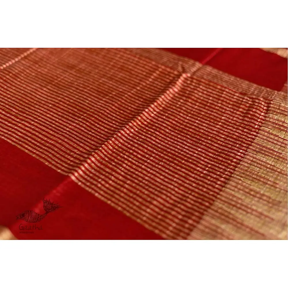 गोपी चंदन ❂ Mulberry Silk Saree with Temple Border ❂ A