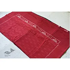 Hello Summer - Ikat Pure Cotton Saree - Red & Black