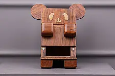 Lakdi . लकड़ी ~ Handmade Wooden Piggy Bank ( Two Options Panda / Koala )