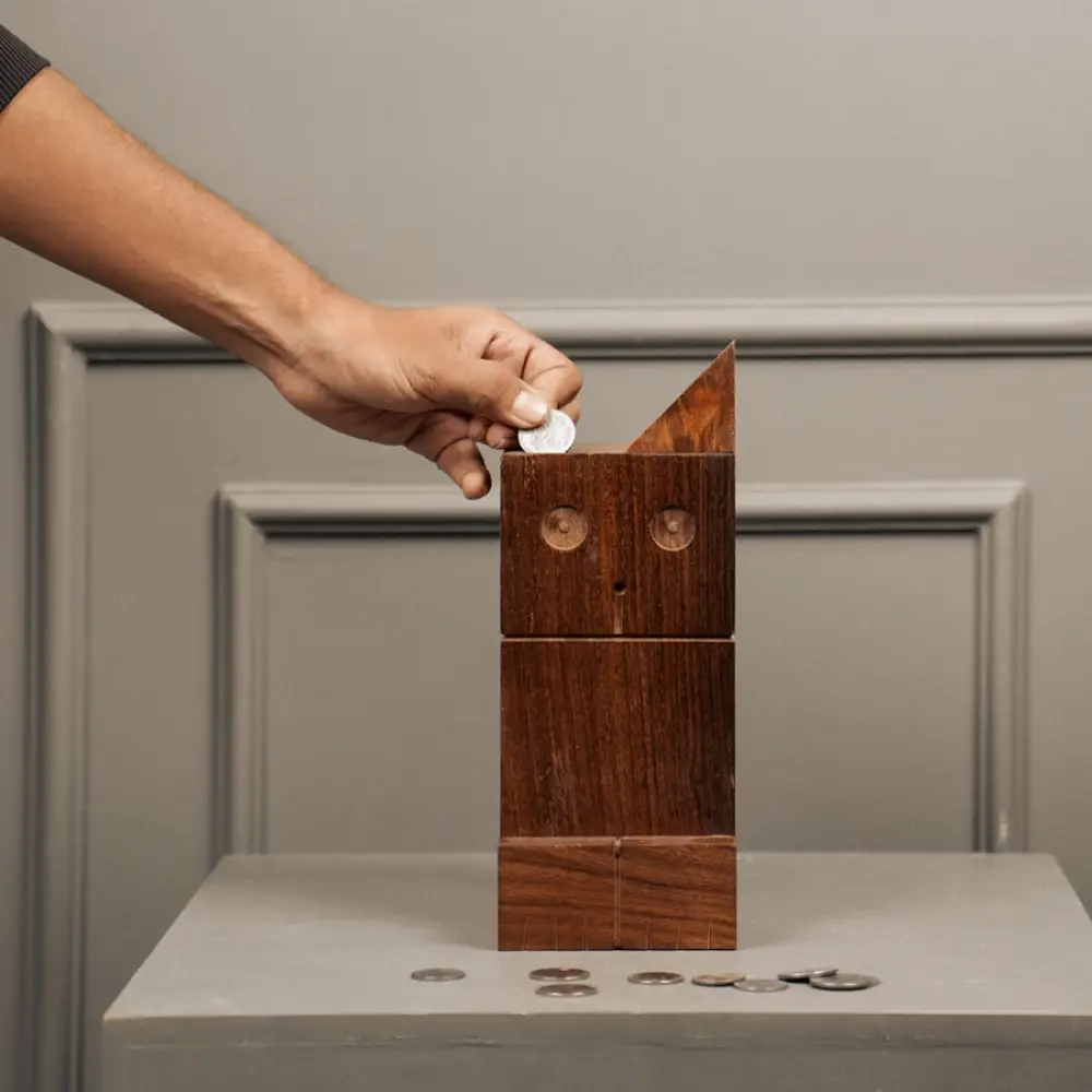 Online Handmade Wooden Piggy Bank