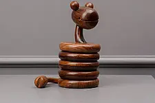 Lakdi . लकड़ी ~ Handmade Wooden Coasters ( Two Options Snake / Elephant )