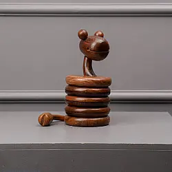 Lakdi . लकड़ी ~ Handmade Wooden Coasters ( Two Options Snake / Elephant )