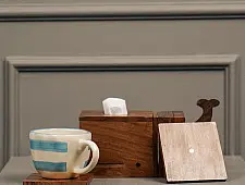 Lakdi . लकड़ी ~ Handmade Wooden Coasters ( Two Options Koala / Whale )