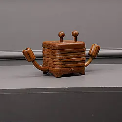 Lakdi . लकड़ी ~ Handmade Wooden Coaster Set - Crab