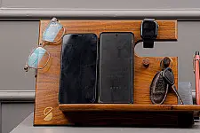 Lakdi . लकड़ी ~ Handmade Wooden - Desk Organiser