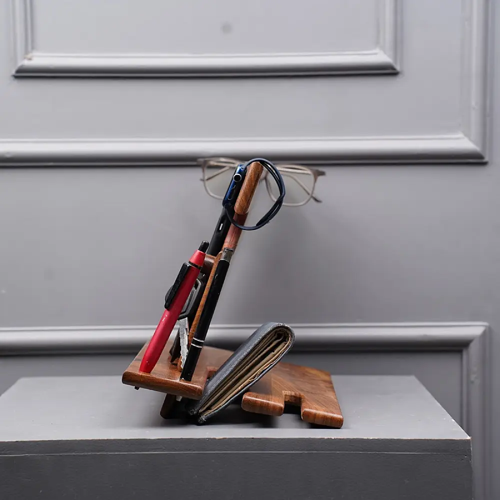 Online Handmade Wooden Desk Organiser