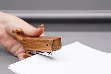 Lakdi . लकड़ी ~ Handmade Wooden Stapler (Koala / Whale)