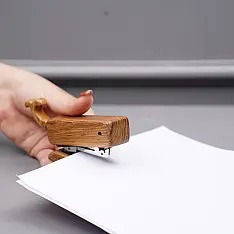 Lakdi . लकड़ी ~ Handmade Wooden Stapler (Koala / Whale)
