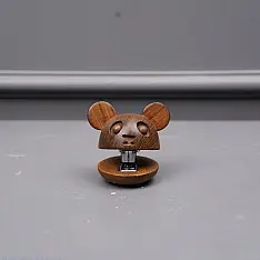 Lakdi . लकड़ी ~ Handmade Wooden Stapler (Panda / Cat / Dog )