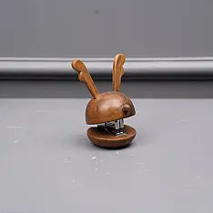 Lakdi . लकड़ी ~ Handmade Wooden - Reindeer Stapler