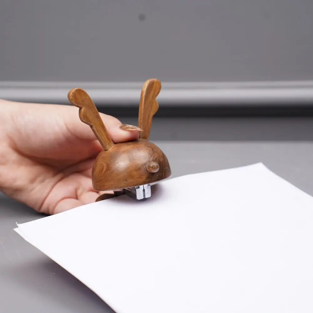 Online Handmade Wooden Reindeer Stapler