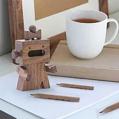Lakdi . लकड़ी ~ Handmade Wooden - Female Sharpener