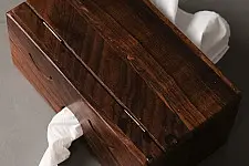 Lakdi . लकड़ी ~ Handmade Wooden - Double Side Tissue Box
