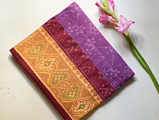 Rasika . रसिका ~ Handloom Patola Cotton Dupatta ~ Purple