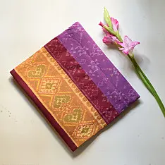 Rasika . रसिका ~ Handloom Patola Cotton Dupatta ~ Purple