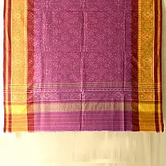 Rasika . रसिका ~ Handloom Patola Cotton Dupatta ~ Purple