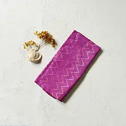 Rasika . रसिका ~ Patola Silk Stole ~ Orchid Pink Zig Zag