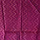orchid pink pure silk patola stole with traditional white geometric zig zag pattern for women