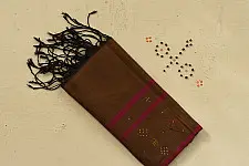 Tangaliya | Handloom Cotton Stole - Brown