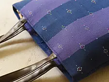 Dots & weaves ~ Tangaliya Shoulder Bag - Blue & Purple