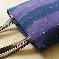 Dots & weaves ~ Tangaliya Shoulder Bag - Blue & Purple