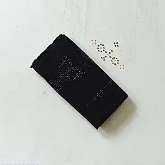 Tangaliya Woven Woollen Shawl | Black