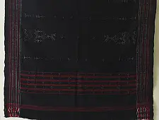 Tangaliya Woven Woollen Shawl | Black