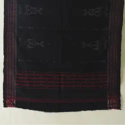 Tangaliya Woven Woollen Shawl | Black