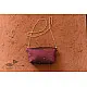 shop handwoven cotton Tangaliya Maroon Purse