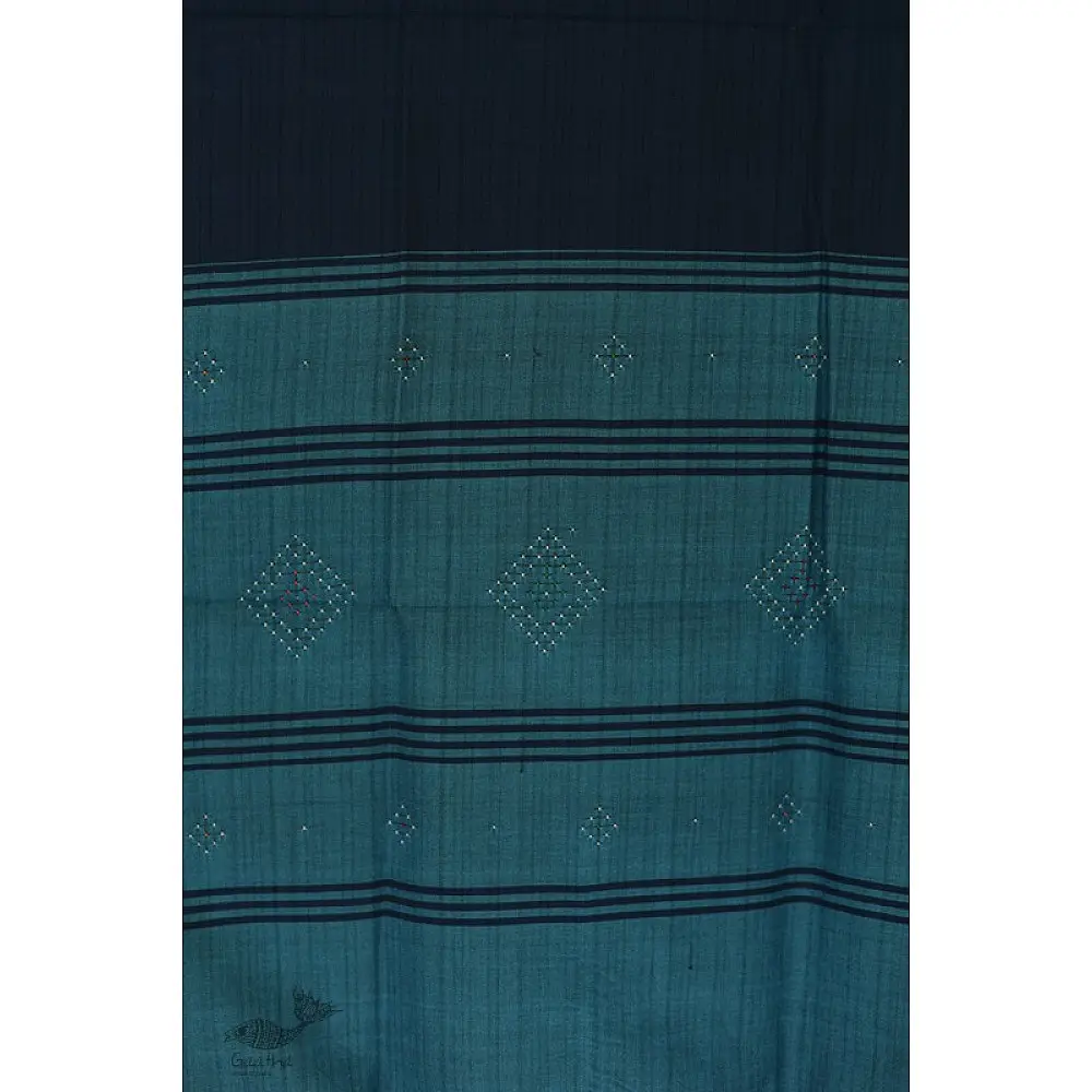 shop Handwoven Tangaliya Cotton Blue dupatta