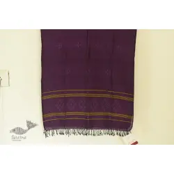 Gulmohar . गुलमोहर - Handwoven Tangaliya Cotton Dupatta - Purple