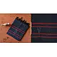 shop Handwoven Tangaliya Cotton dupatta  - Navy Blue