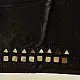 Embroidered Blouse Piece ( Unstitched )  - Black Mashru / Satin Fabric