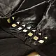 Embroidered Blouse Piece ( Unstitched )  - Black Mashru / Satin Fabric