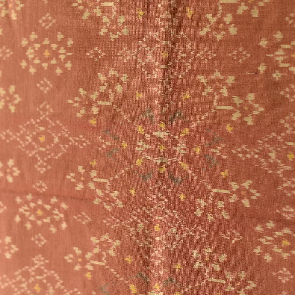 shop Handloom Cotton patola ikat Brick Red dupatta