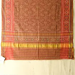 Rasika . रसिका ~ Handloom Patola Cotton Dupatta ~ Brick Red