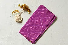 Rasika . रसिका ~ Patola Pure Silk Stole ~ Magenta Diamond