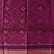 plum purple pure silk patola stole with traditional diamond geometric pattern for women