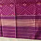 plum purple pure silk patola stole with traditional diamond geometric pattern for women