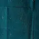 tangaliya handloom cotton stole in ocean teal blue with maroon red stripes, yellow and white raised dana bead motifs, and hand-knotted fringe tassels
