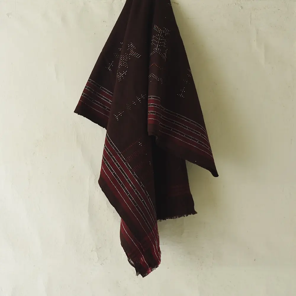 shop Handloom Tangaliya Woven Woolen Shawl - Unisex