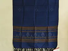 Gulmohar . गुलमोहर | Tangaliya ⁂ Cotton Stole - Blue