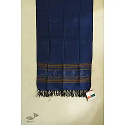 Gulmohar . गुलमोहर | Tangaliya ⁂ Cotton Stole - Blue